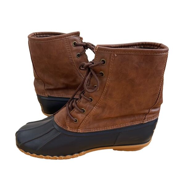 WEATHERPROOF VINTAGE ADAM Brown RAIN DUCK BOOT Mens Size 10 - Picture 6 of 11
